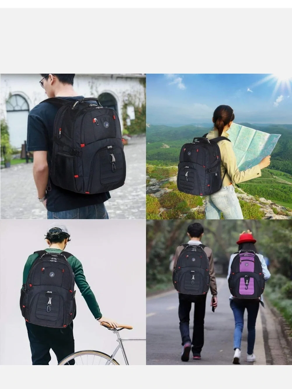 Extra LargeTravel Laptop Backpack Usb Charging Port 17 Inch Computer Shrradoo